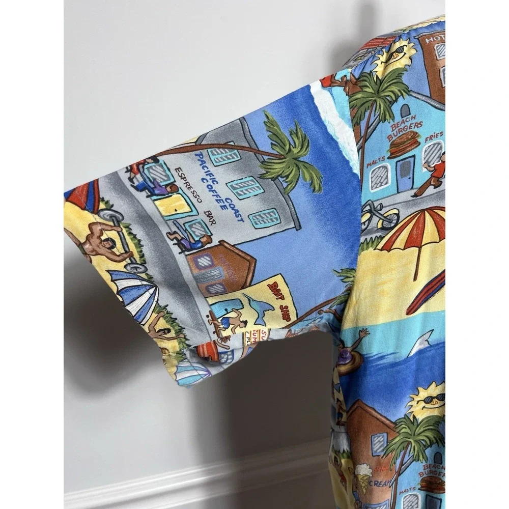 KAHALA (M) Hawaiian Mens Shirt-Vacation-VTG-Beach-California Surf-Aloha-Ocean - Picture 3 of 11